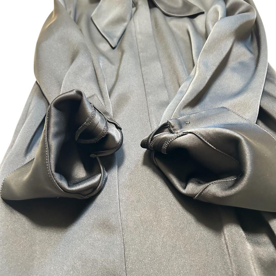 美品✨️theory luxe サテンシャツワンピース ウオッシャブル