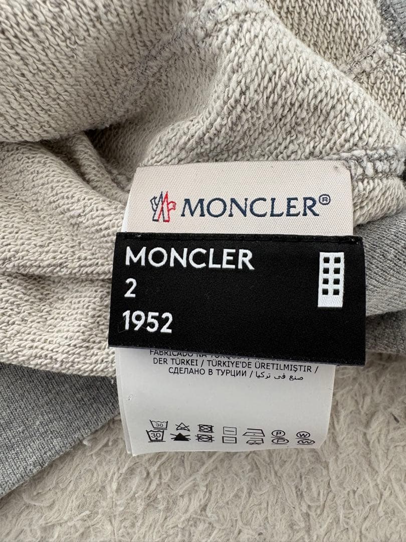 MONCLER グレー クルーネック スウェット M