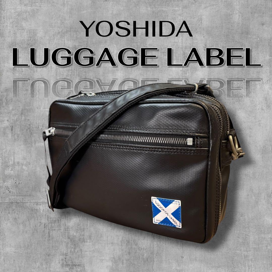 【極美品】ラゲッジレーベル 青タグ ニューライナー ショルダーバッグ 2層 黒