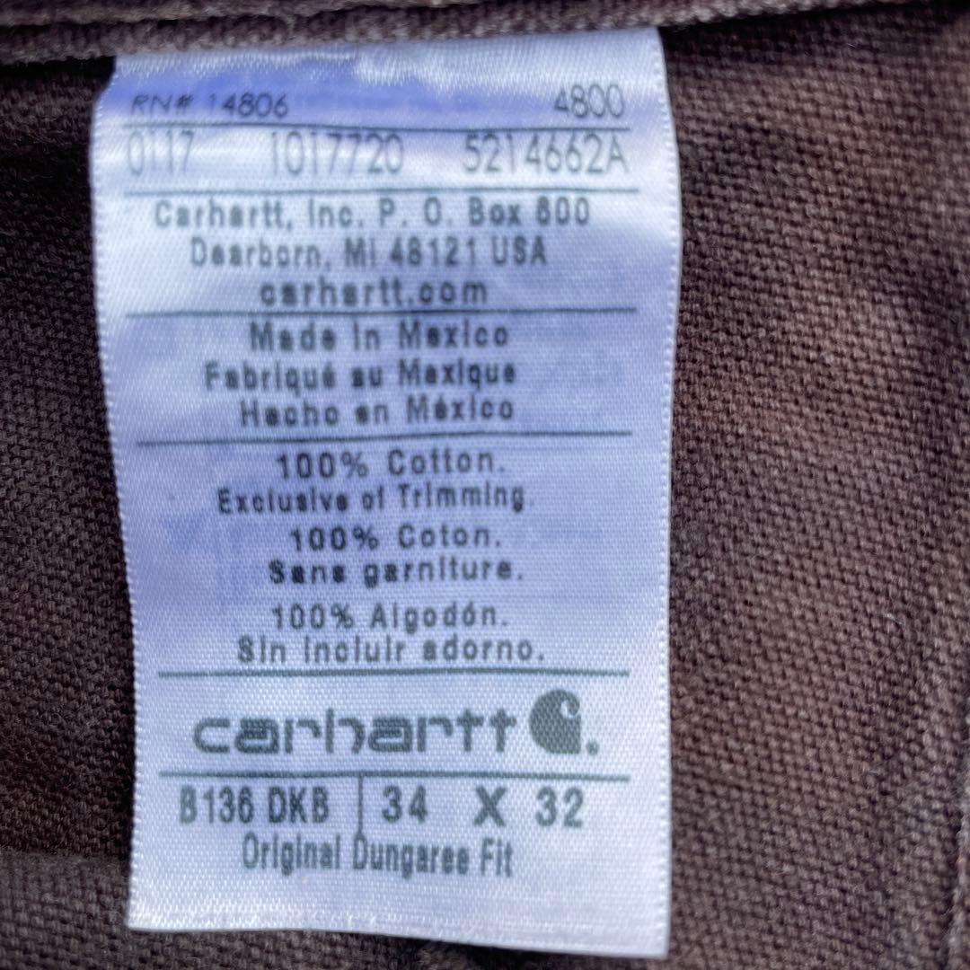 Carhartt B136 DKB ダブルニー ペインター 34×32 フェード