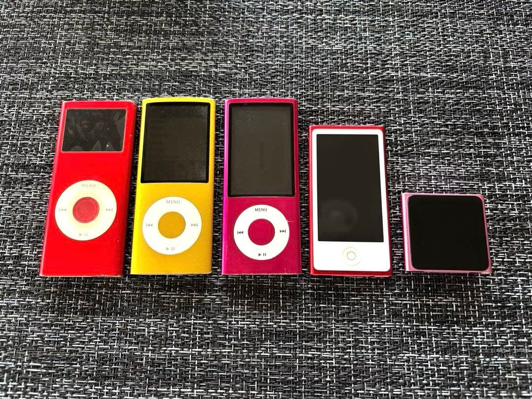 【動作確認済】iPod nano 5台セット 第2.4.5.6.7世代まとめ売り