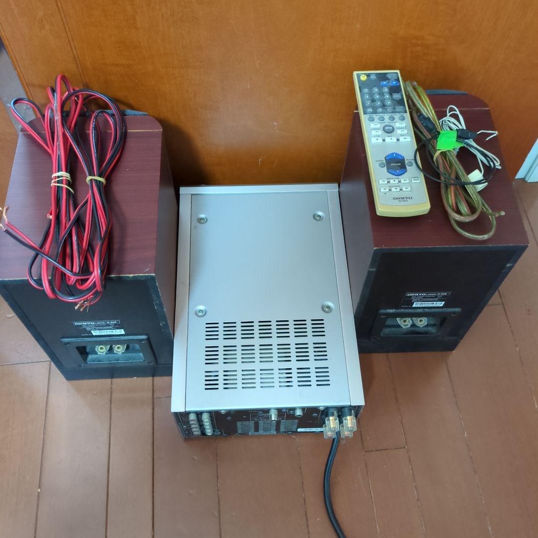 ONKYO CDプレーヤー ミニコンポ スピーカー2台付き
