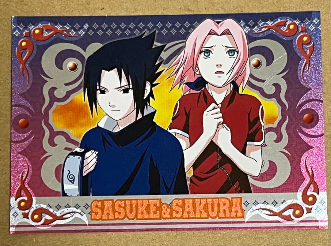 NARUTO エッチングカード　サスケ　サクラ　No.156