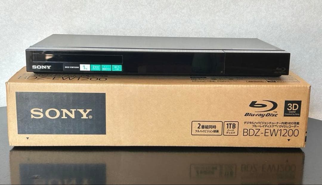 Sony BDZ-EW1200 1TB ブルーレイ／DVD レコーダー