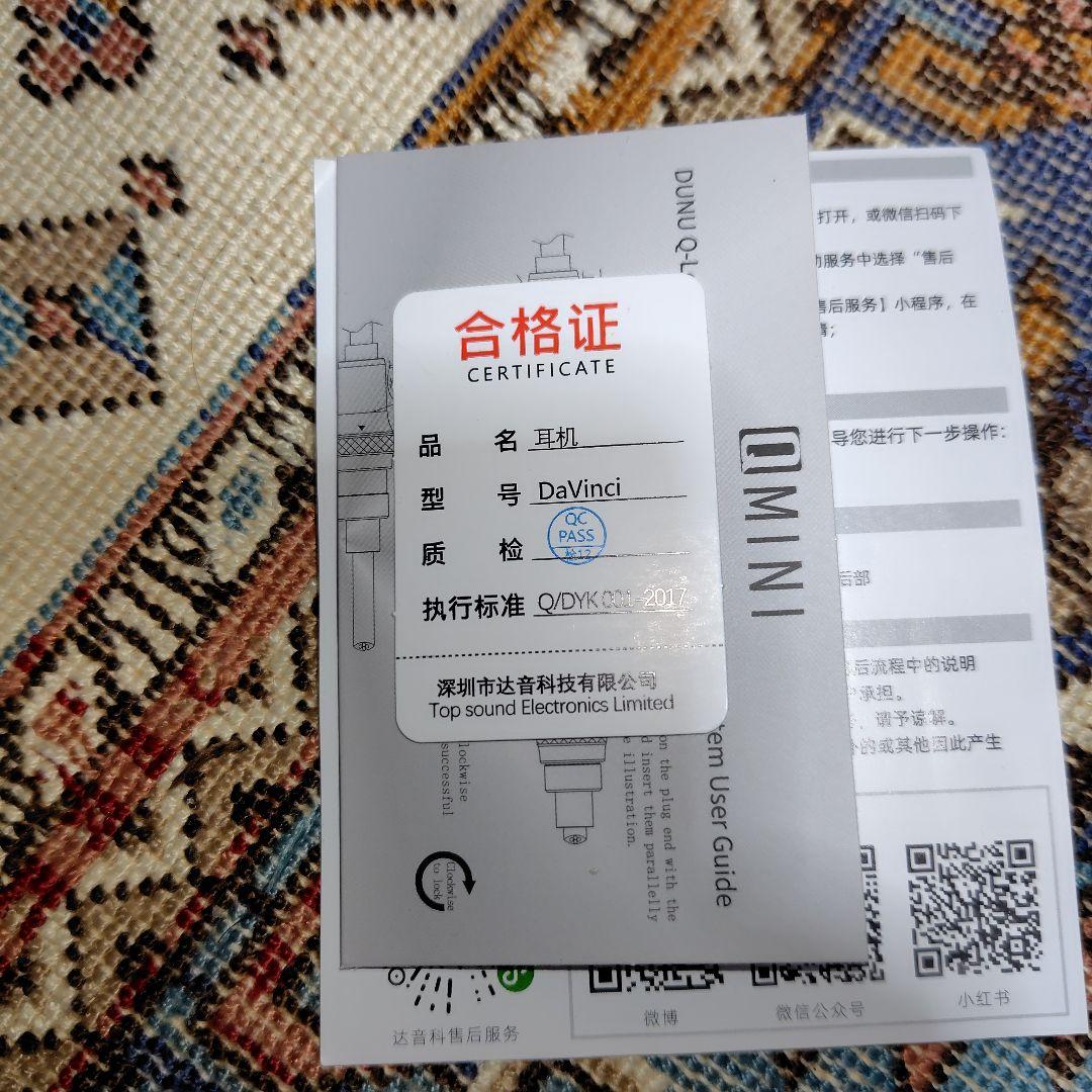 DUNU x Gizaudio Da Vinci 　中古品 11/17まで。