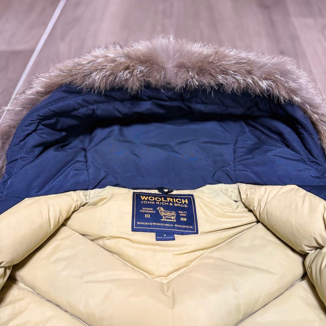 【カナダ製】WOOLRICH ウールリッチ アークティックパーカー ネイビー S