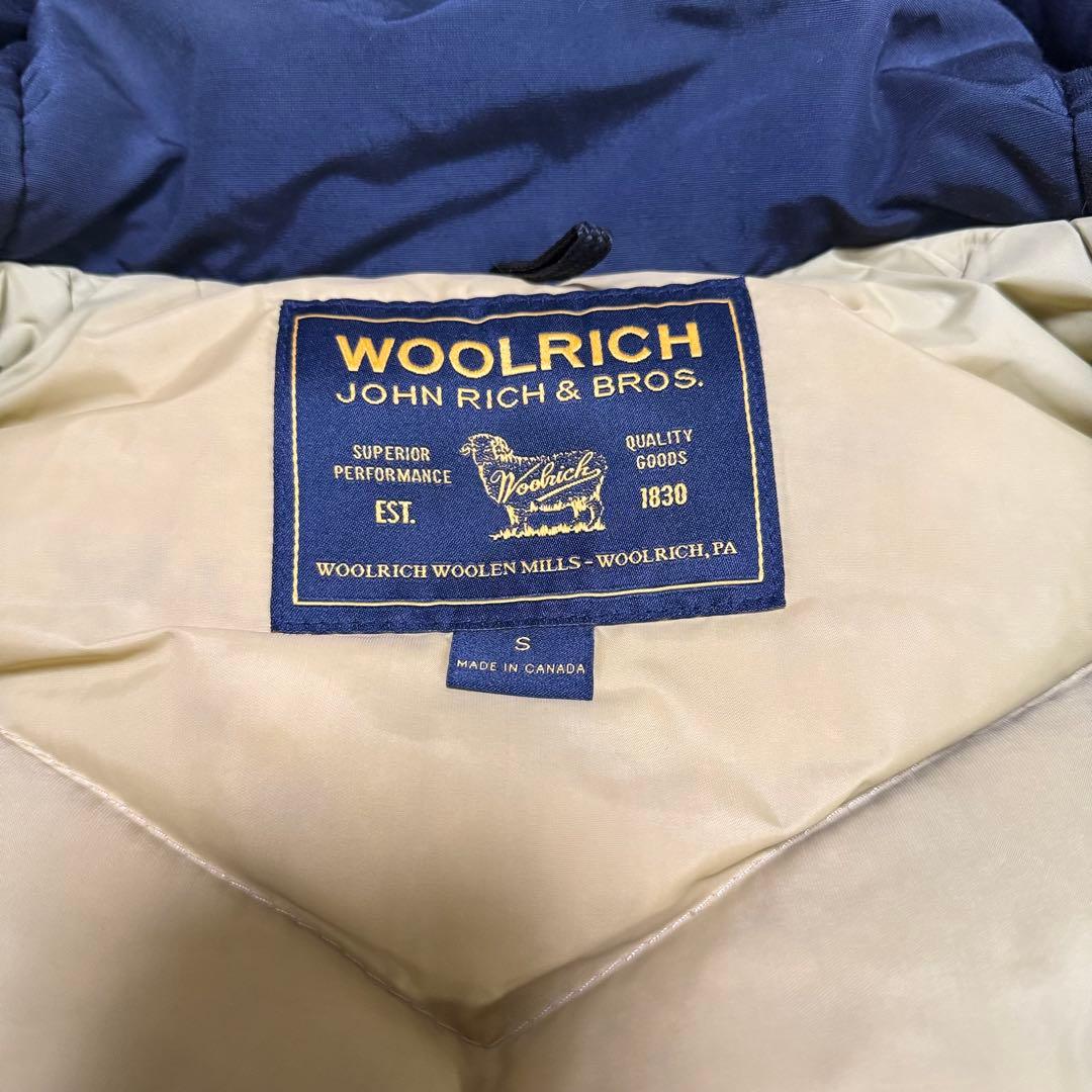 【カナダ製】WOOLRICH ウールリッチ アークティックパーカー ネイビー S