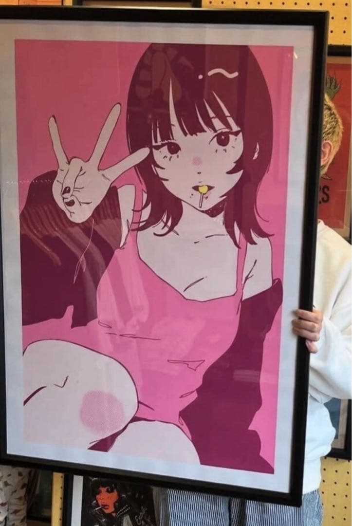 【直筆サイン入り】ぬごですが。 pink sprite シルクスクリーン