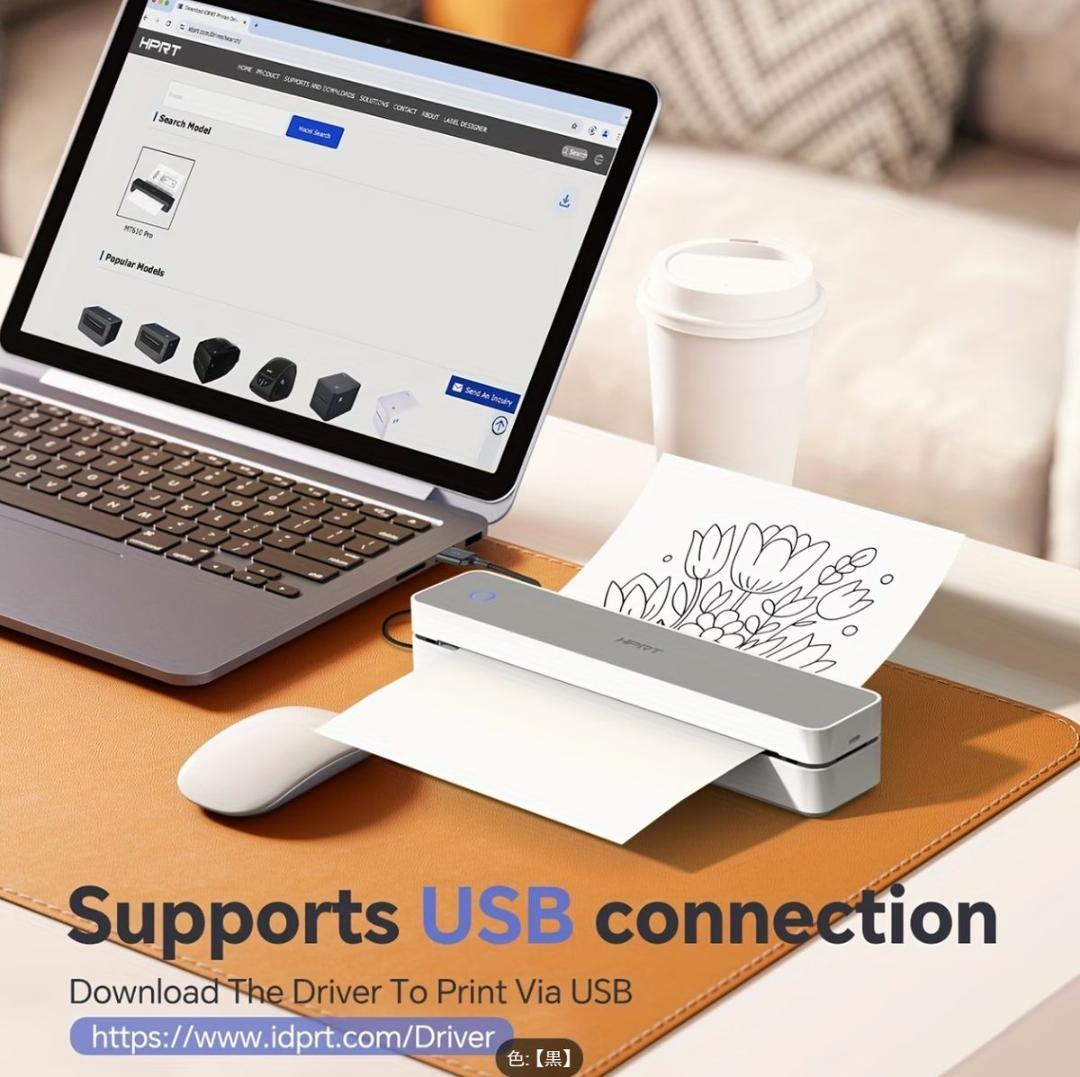 サーマルプリンター＋A4感熱紙100枚セット　HPRT MT610