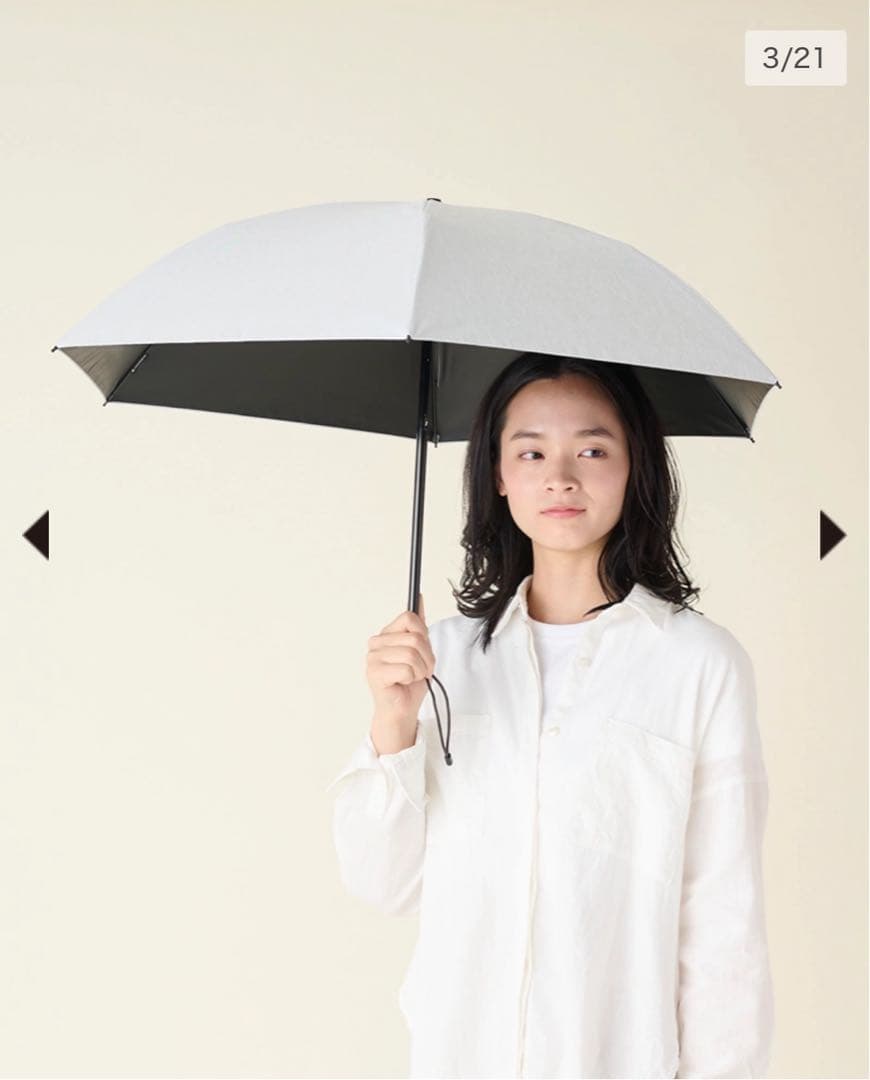 サンバリア100 グレー 折りたたみ日傘 完全遮光　日焼け対策