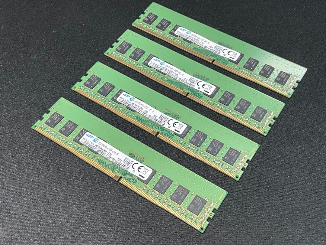 SAMSUNG DDR4 32GBメモリ (8GB×4枚セット)