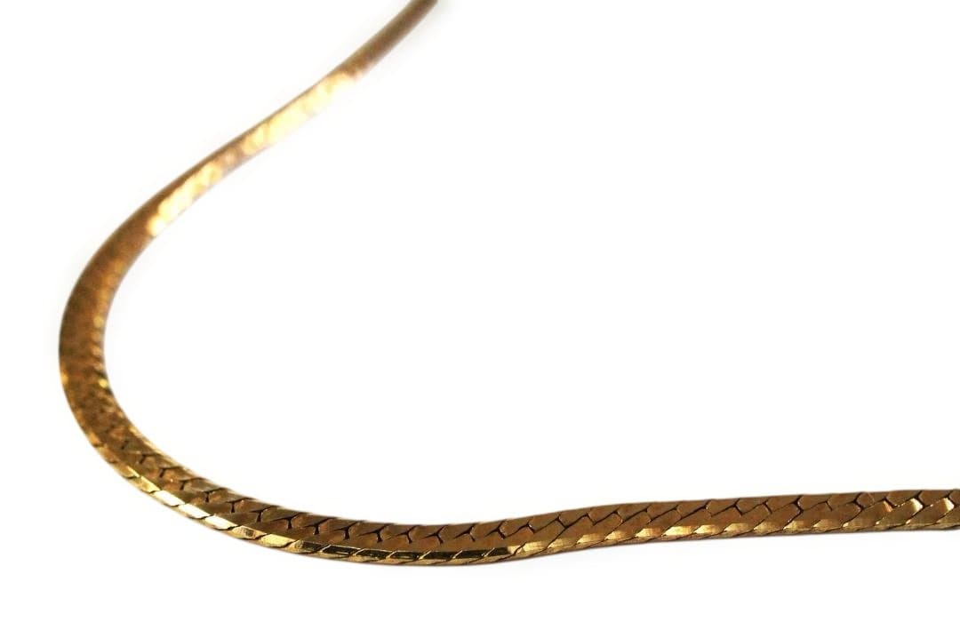 【良品】K18 ヘリンボーン チェーン ネックレス 6.48g 造幣局刻印あり