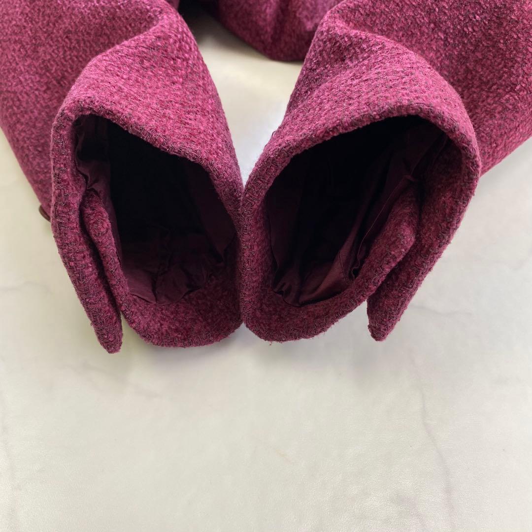 美品★CELINEセリーヌ ヴィンテージ ロゴボタン ジャケット ボルドー 40