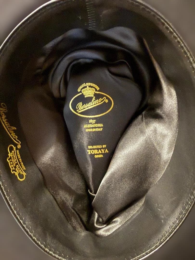 ボルサリーノ　黒 約６０cm前後