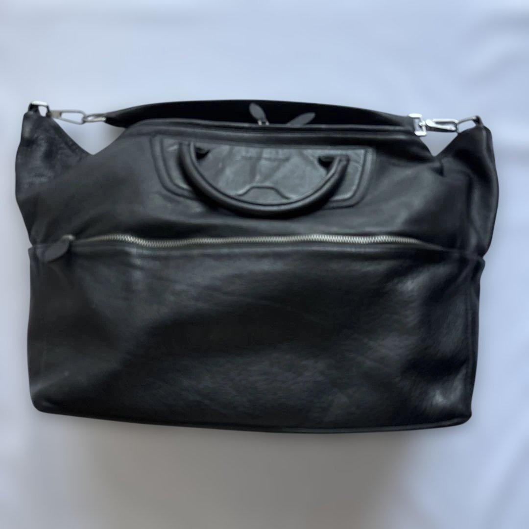 【EMPORIO ARMANI】ブラック ボストンバッグ