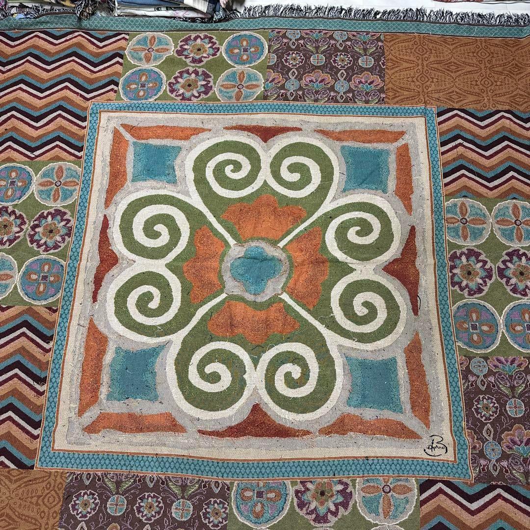 大判　アート　マルチカバー　ソファーカバー　ビンテージラグ　260x230