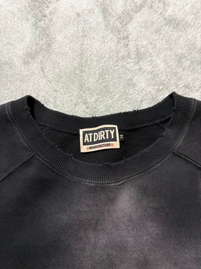 アットダーティー　DIRTY FIRE SWEAT\" ダメージ加工 フェード加工
