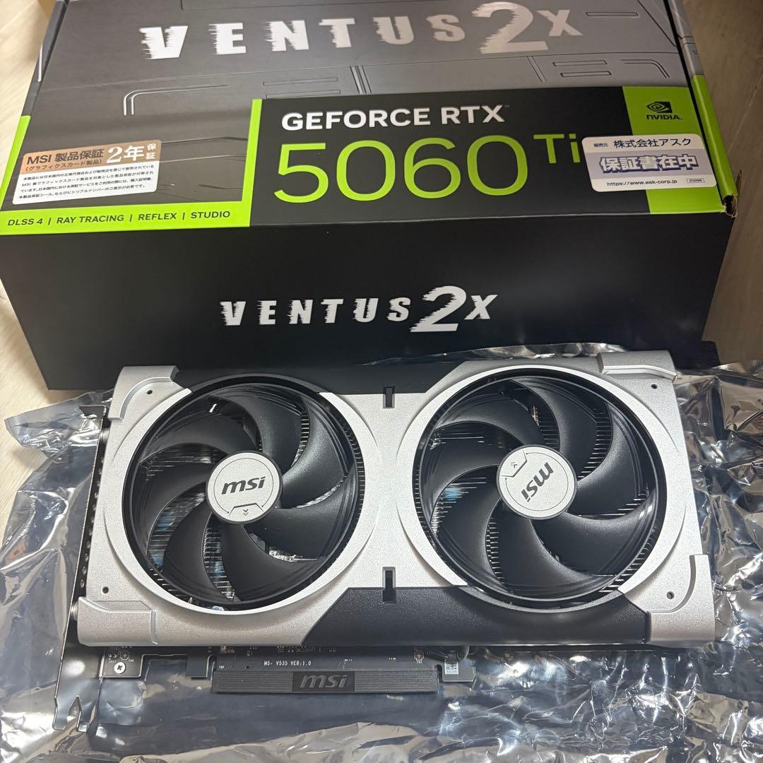 グラフィックボード・グラボ・ビデオカード msi rtx5060ti 16gb