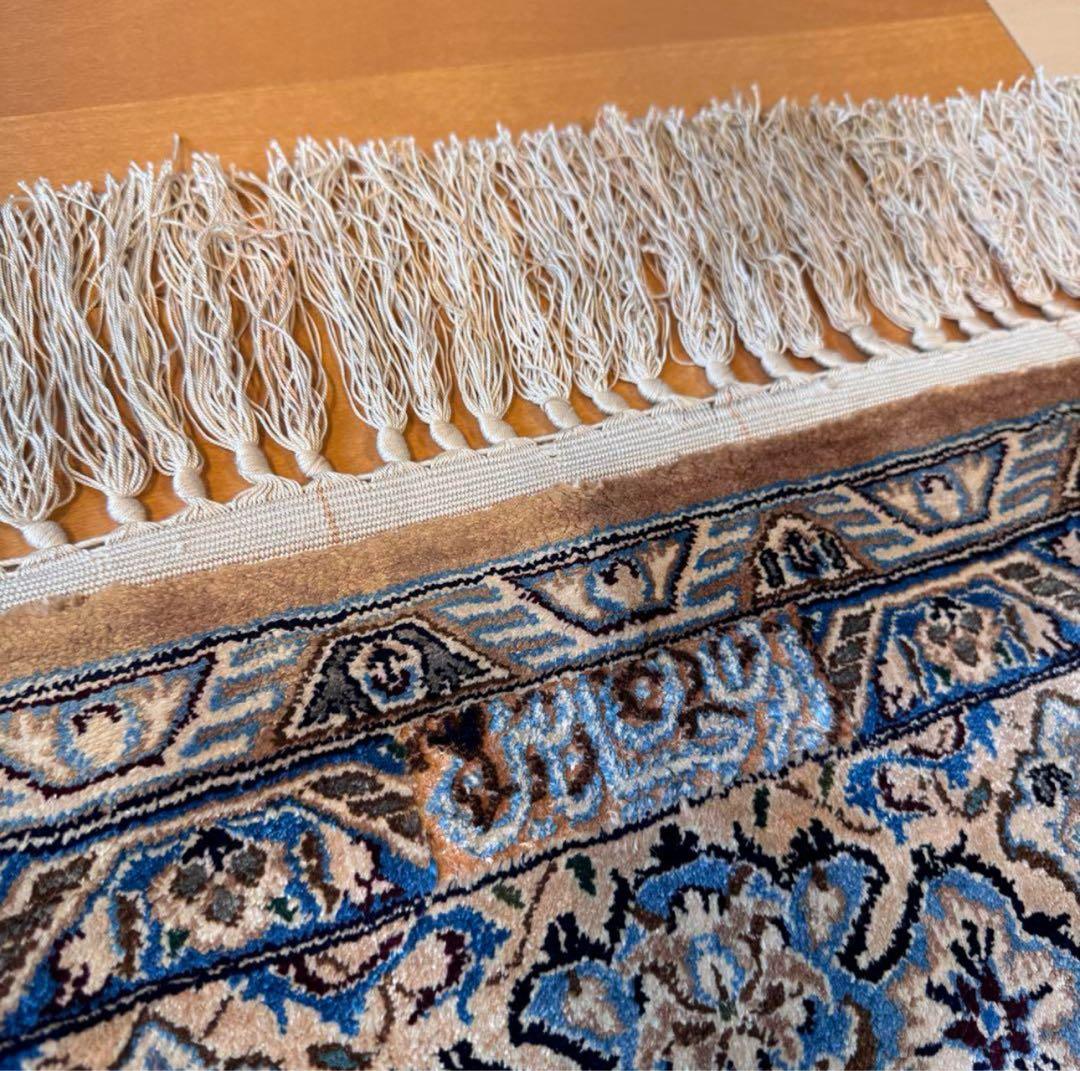 手織りのアンティークペルシャ絨毯 ナイン　ハビビアン