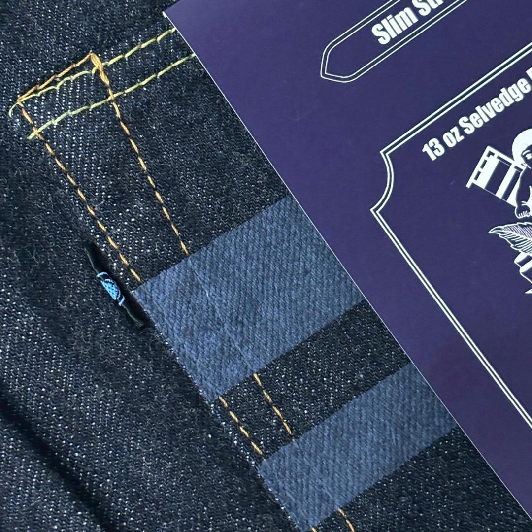 【新品未使用】 桃太郎ジーンズ MXJE3203 出陣スリムストレート 33