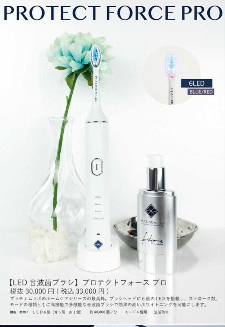 LED音波歯ブラシ プロテクトフォースプロ