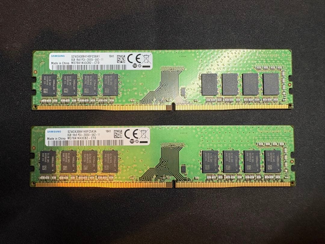 Samsung DDR4 8GB×2枚セット 2400MHz