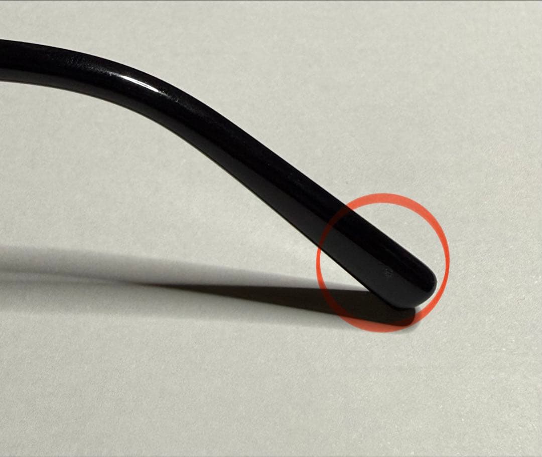 ADSR ブラックオーバルサングラス　A.D.S.R