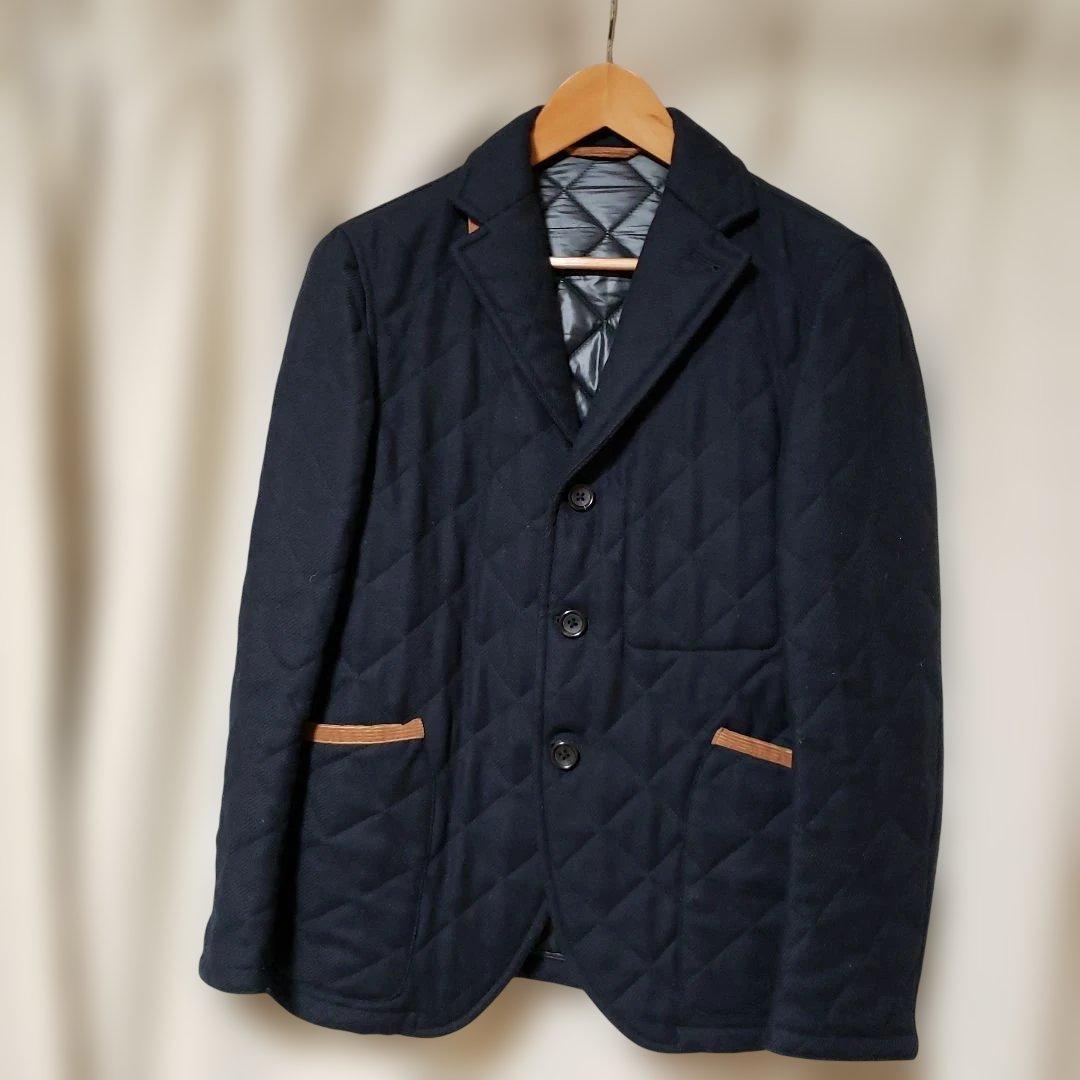 トゥモローランド●テーラードジャケット●XL●キルティング●ウール●美品
