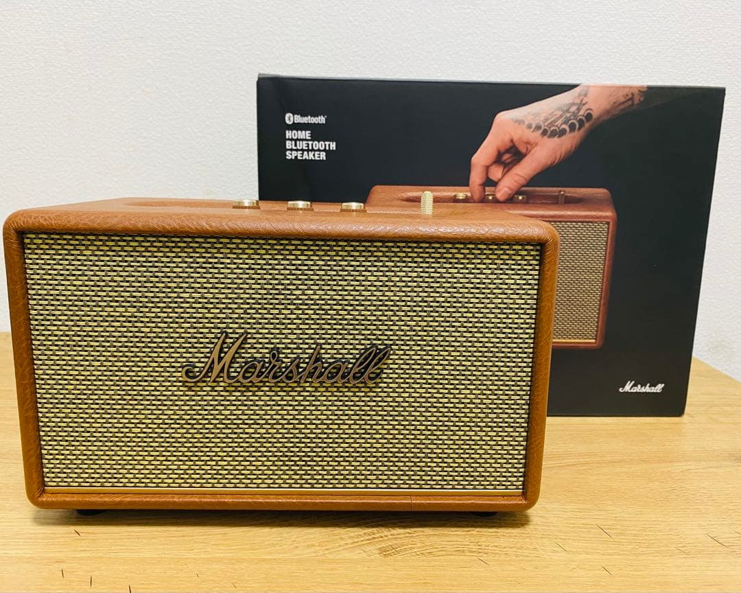 ⭕️極美品。国内正規品⭕️Marshall スピーカー ActonⅢ ブラウン。