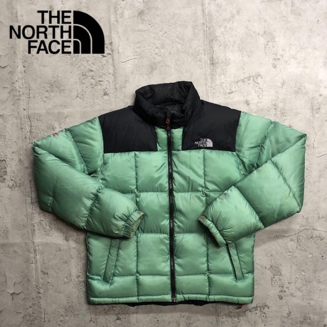 ザノースフェイス　800フィル　ローツェ　ダウンジャケット　グリーン　ヌプシ