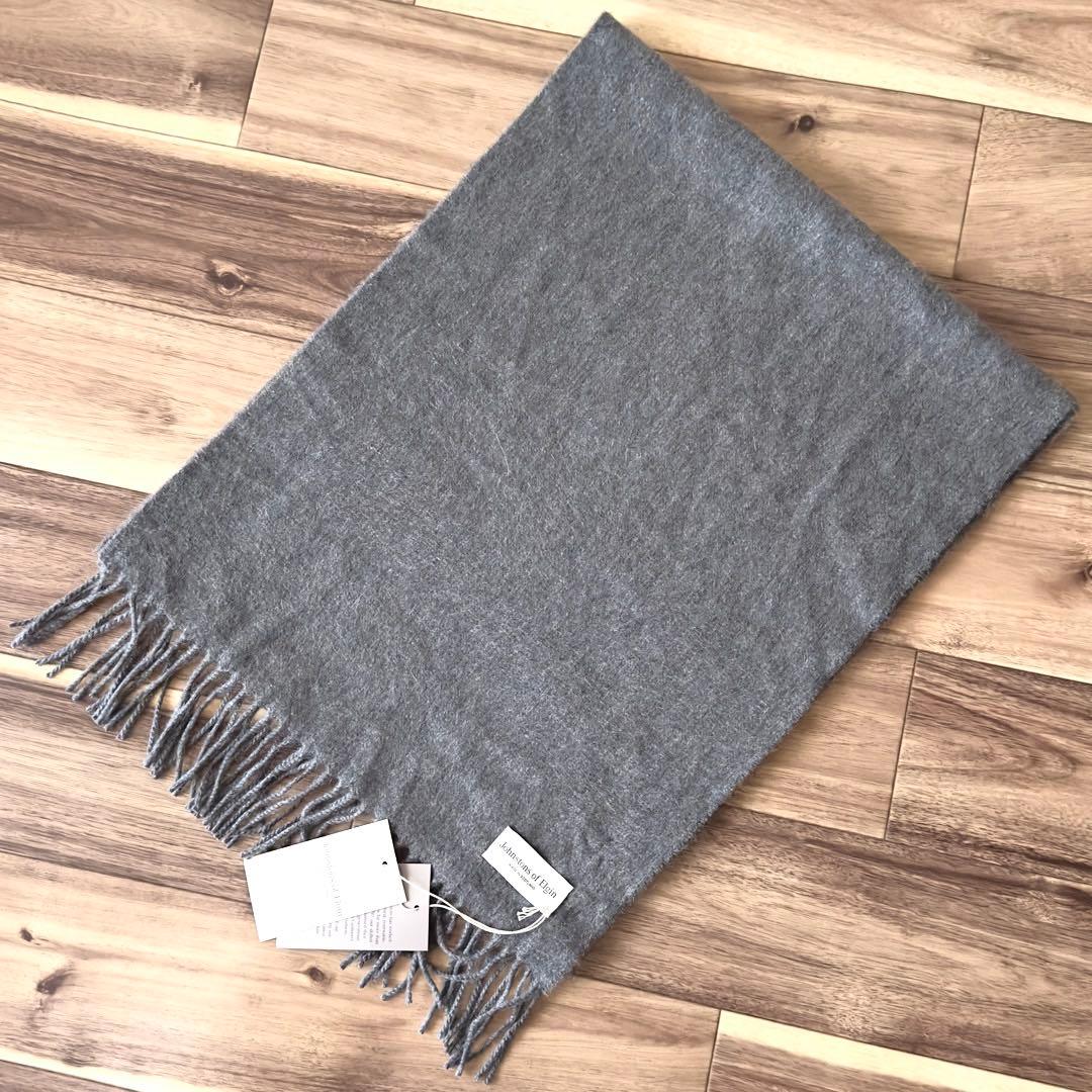 Johnstons of Elgin WA57 カシミヤ 中判 ストール 無地