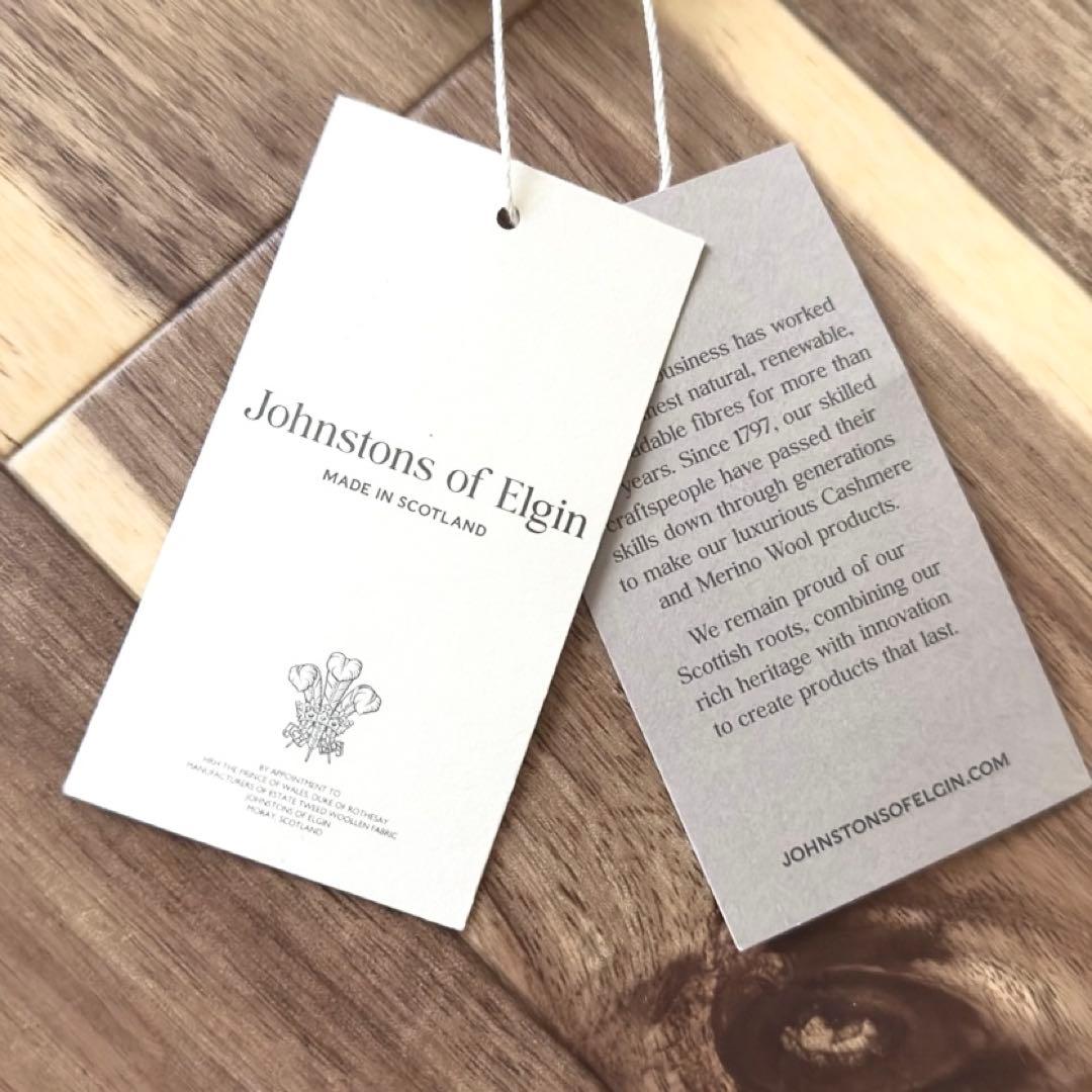 Johnstons of Elgin WA57 カシミヤ 中判 ストール 無地