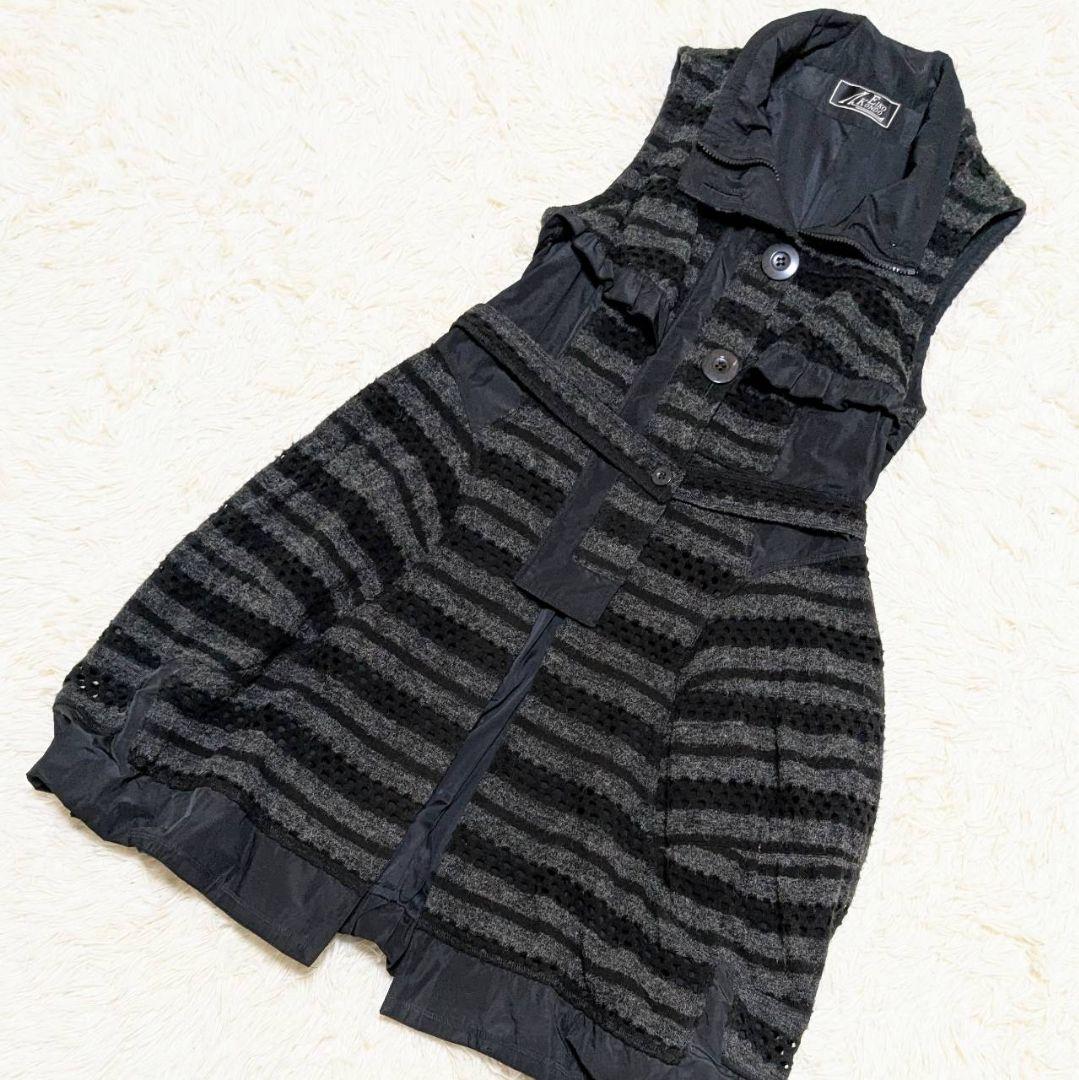 エイココンドウ イーカラット ノースリーブベスト タフタ アートデザイン XL