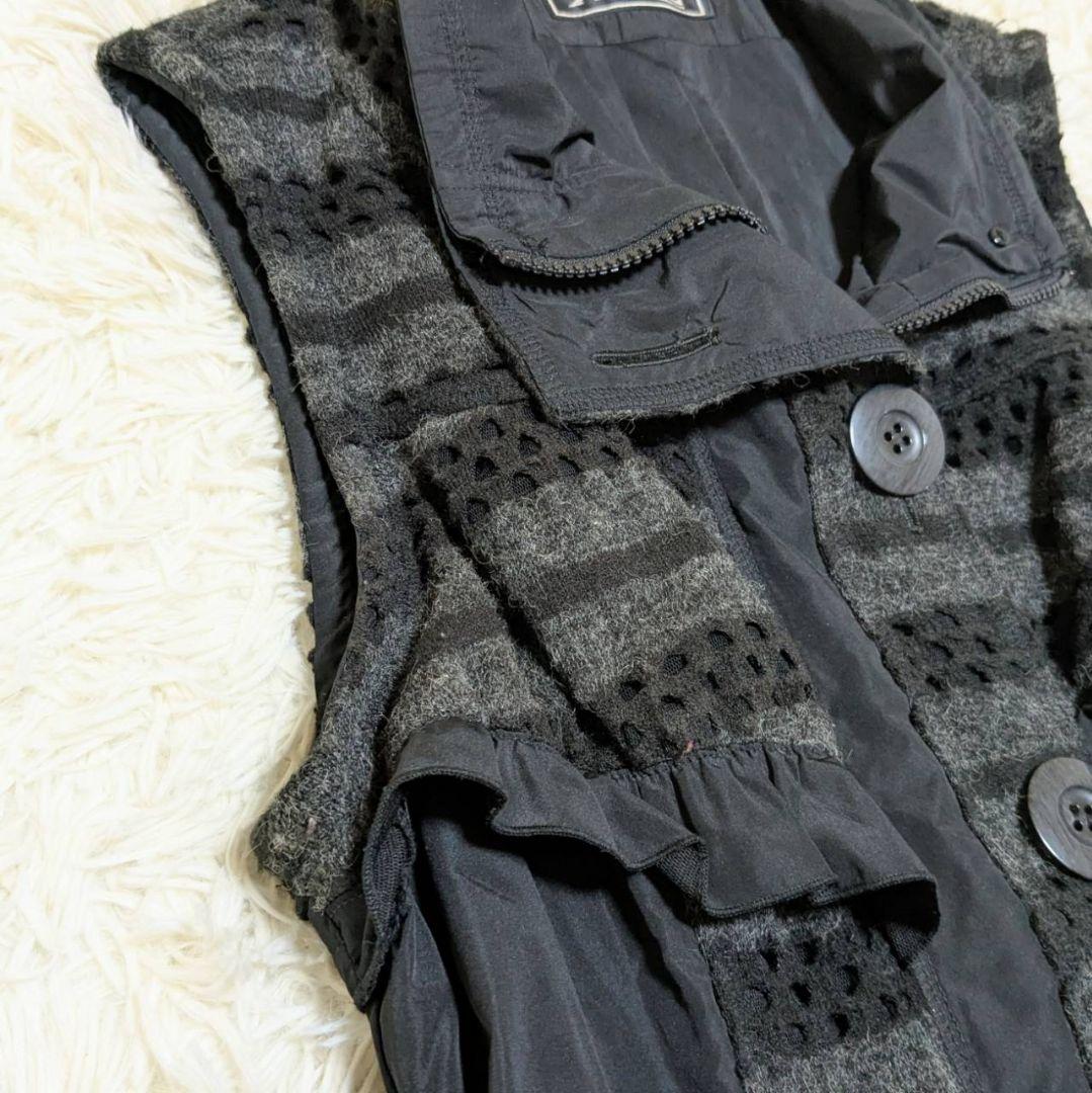 エイココンドウ イーカラット ノースリーブベスト タフタ アートデザイン XL