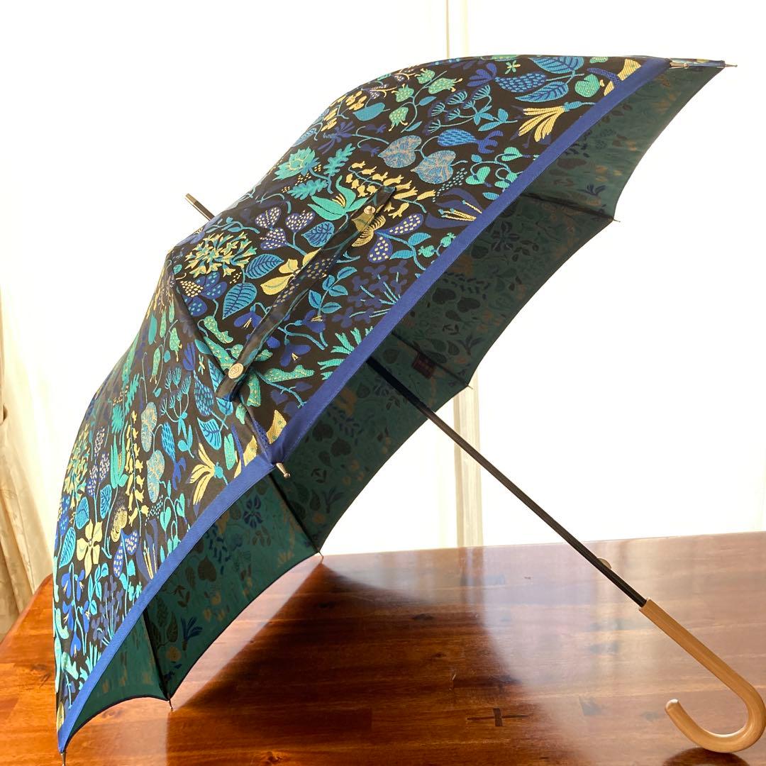 槙田商店　高級傘　晴雨兼用　日本製　ブルー　北欧　定価19,800円