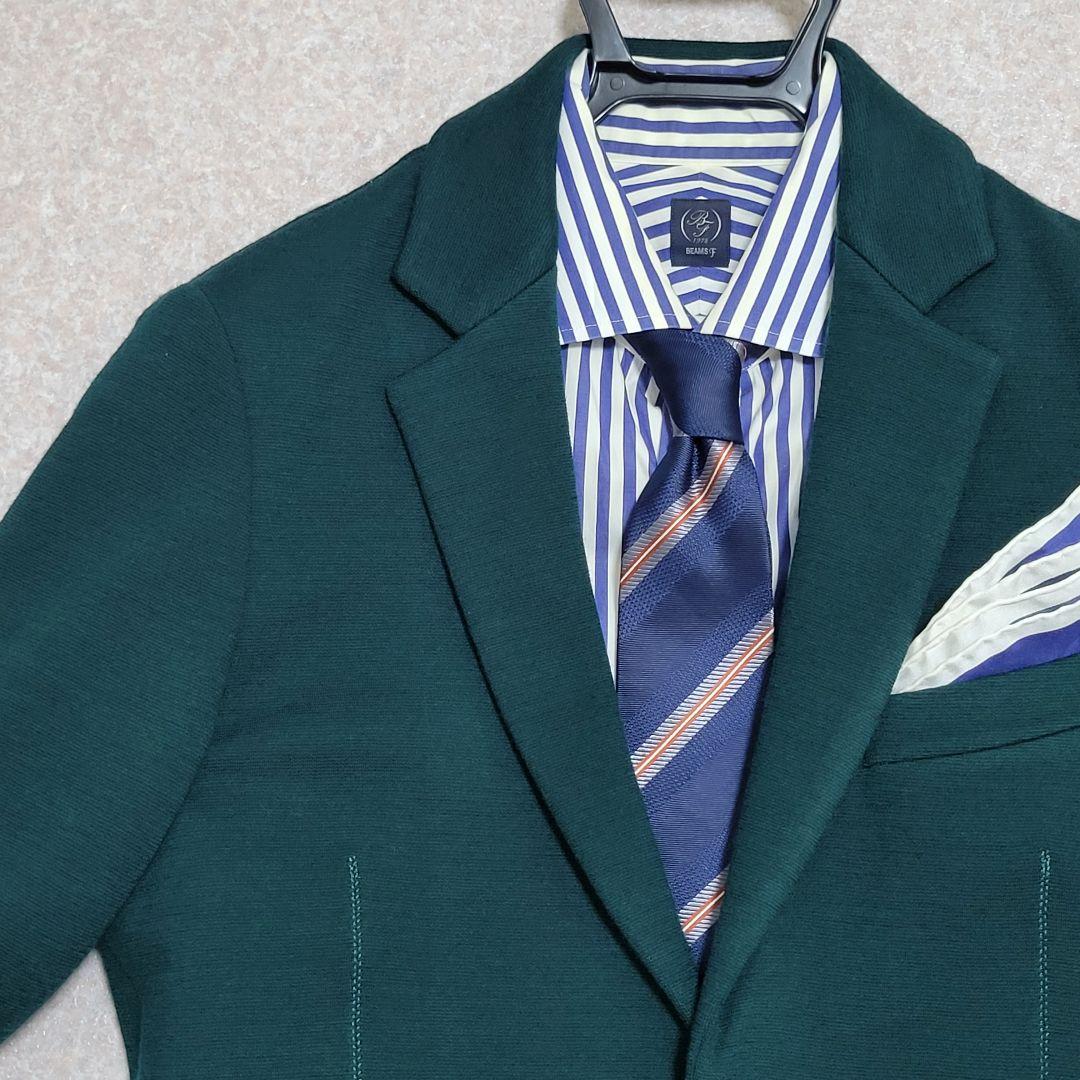 s m トゥモローランド 超高級 ウールニット テーラードジャケット