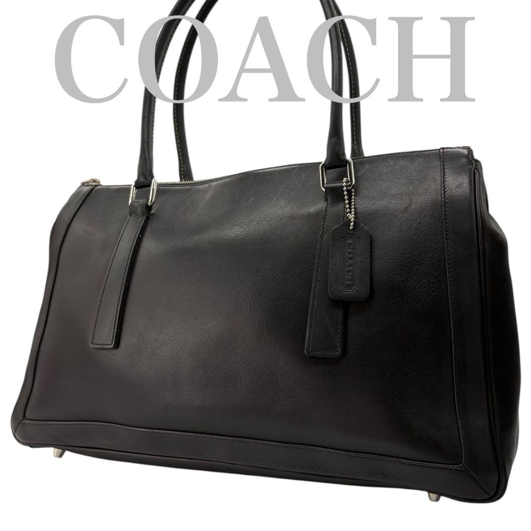 【美品】オールドコーチ ショルダーバッグ ビジネスバッグ 本革 レザー 537