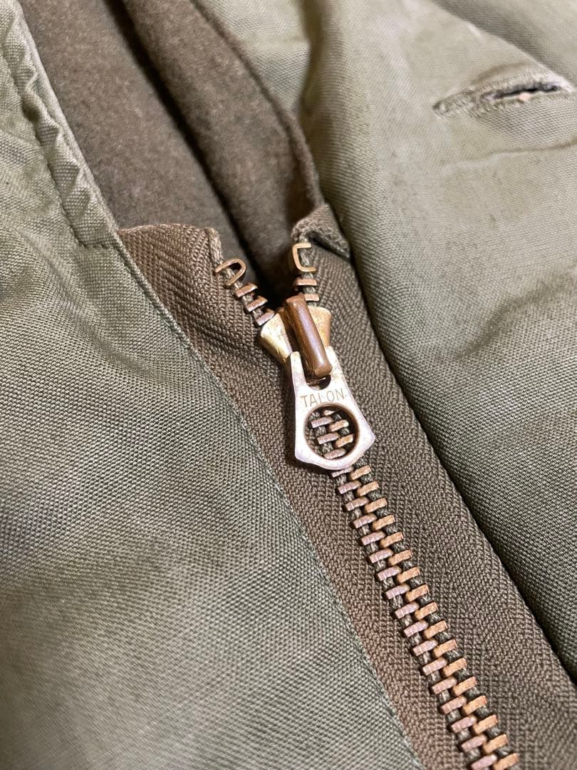 40s US NAVY N-4 デッキジャケット コの字【状態◎】