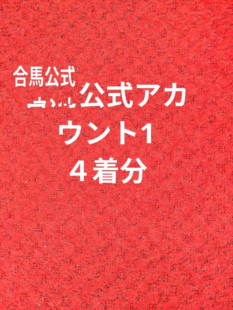 合馬公式アカウント1　　４着分