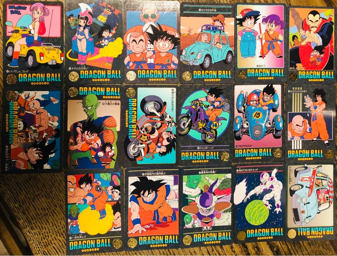 【当時品】17枚 ドラゴンボール ビジュアルアドベンチャー ノーマル カードダス