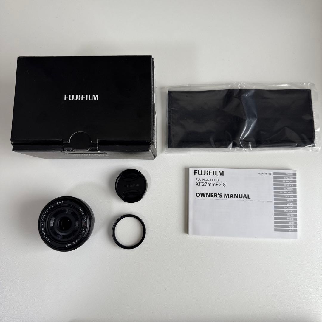 【美品】FUJIFILM XFレンズ XF27mm F2.8 単焦点 広角