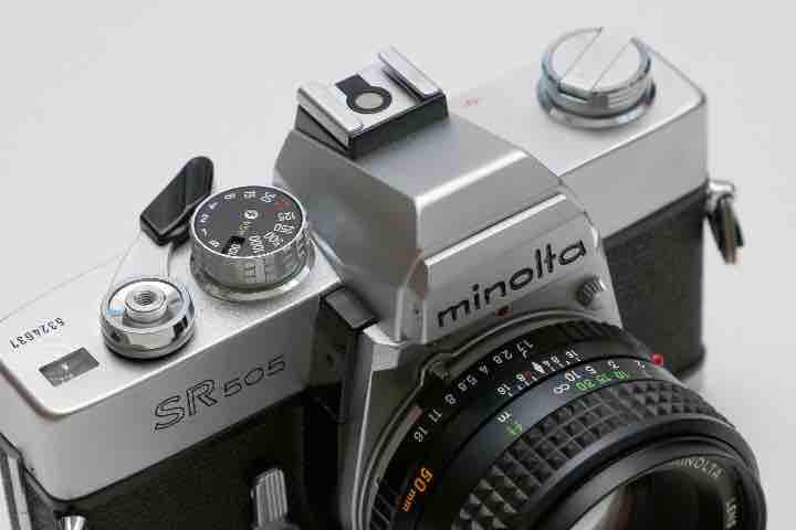 ミノルタ SR505  フィルムカメラ　オールドレンズ付　超超貴重品　昭和レトロ