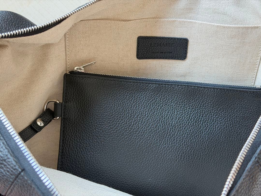 LEMAIRE ブラック クロワッサン　ラージ