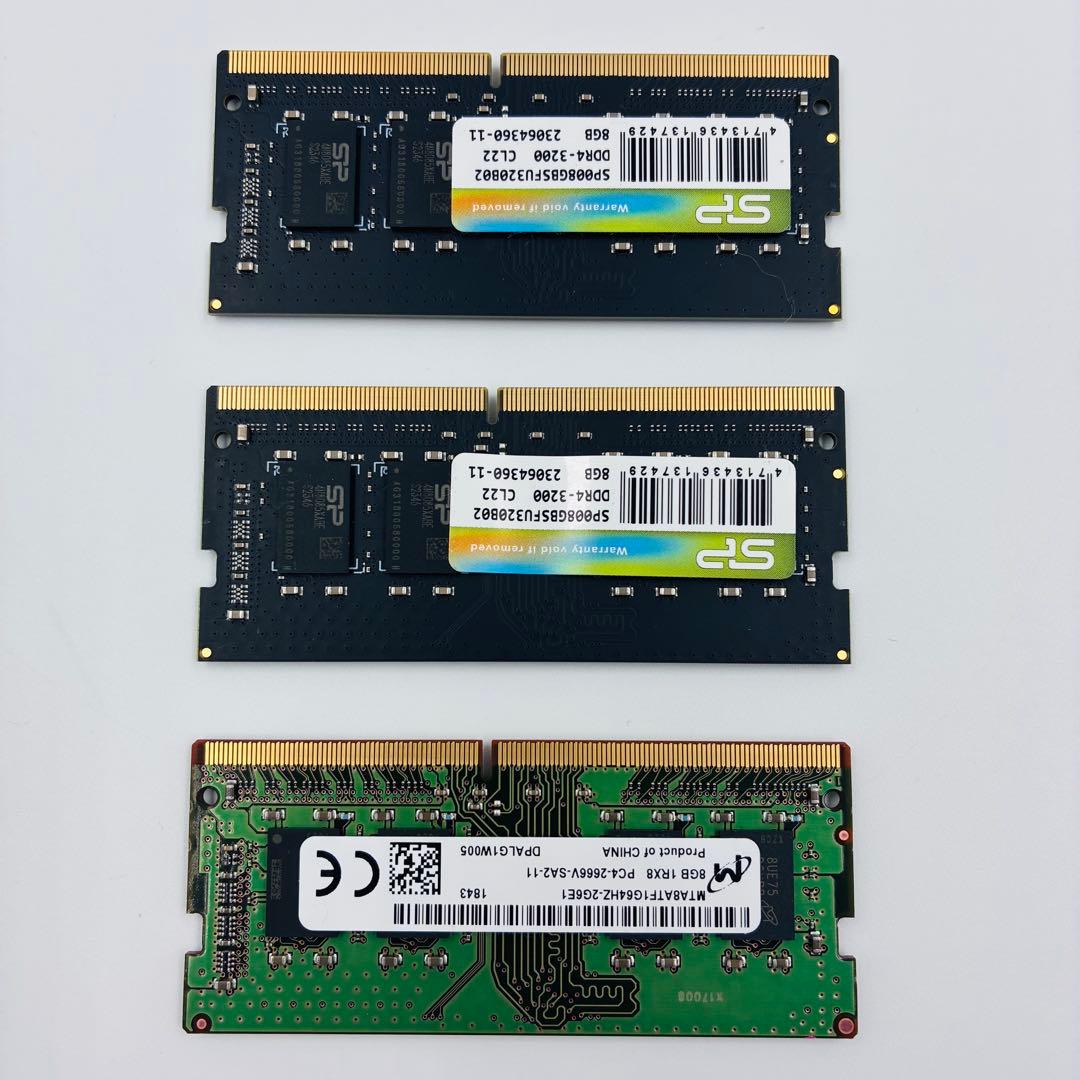 DDR4 メモリ PC4 8GB 3枚