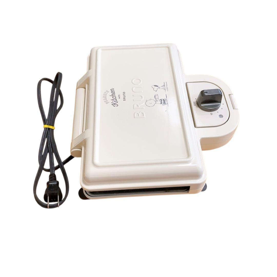 【極美品】BRUNO ブルーノ ホットサンドメーカー スヌーピ　BOE069