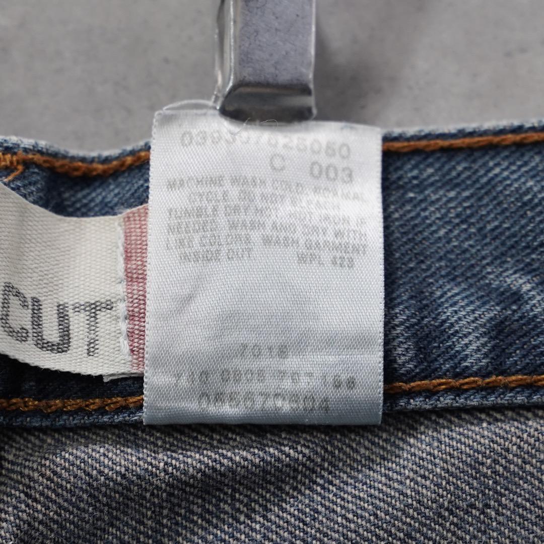 リーバイス567 古着 W32 フレア ブーツ ボトム 青 00s 18707