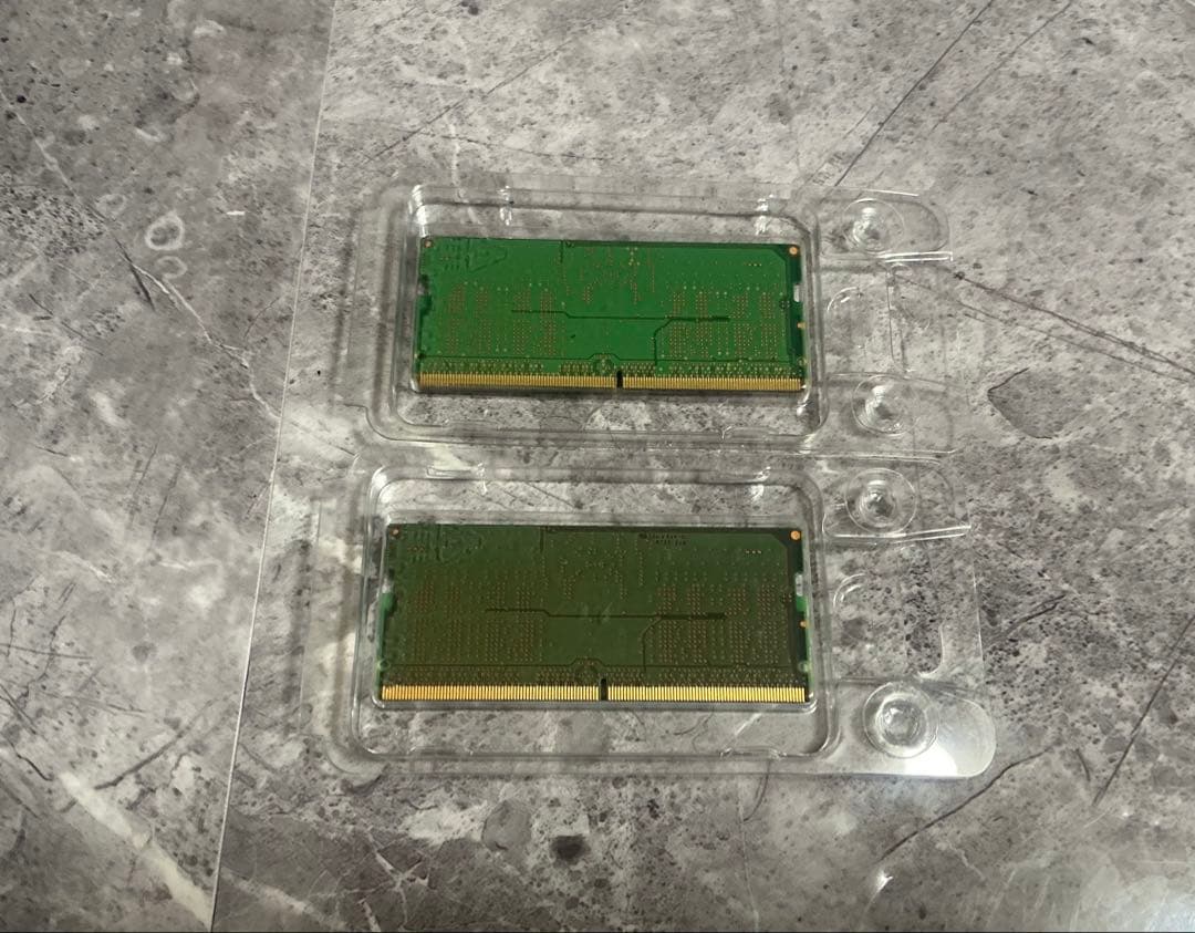 通電1回 Micron 16GB DDR5 SODIMM 8GB ×2枚