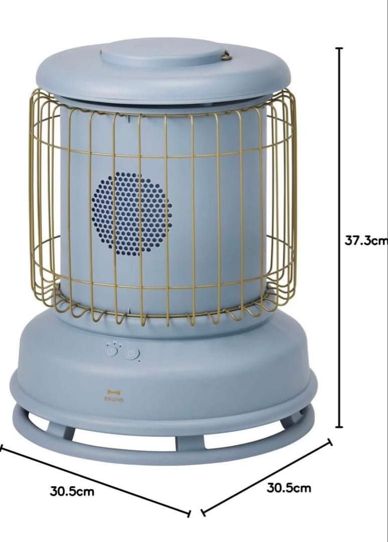 BRUNO 全方位型ファンヒーター Classic Stove アッシュブルー