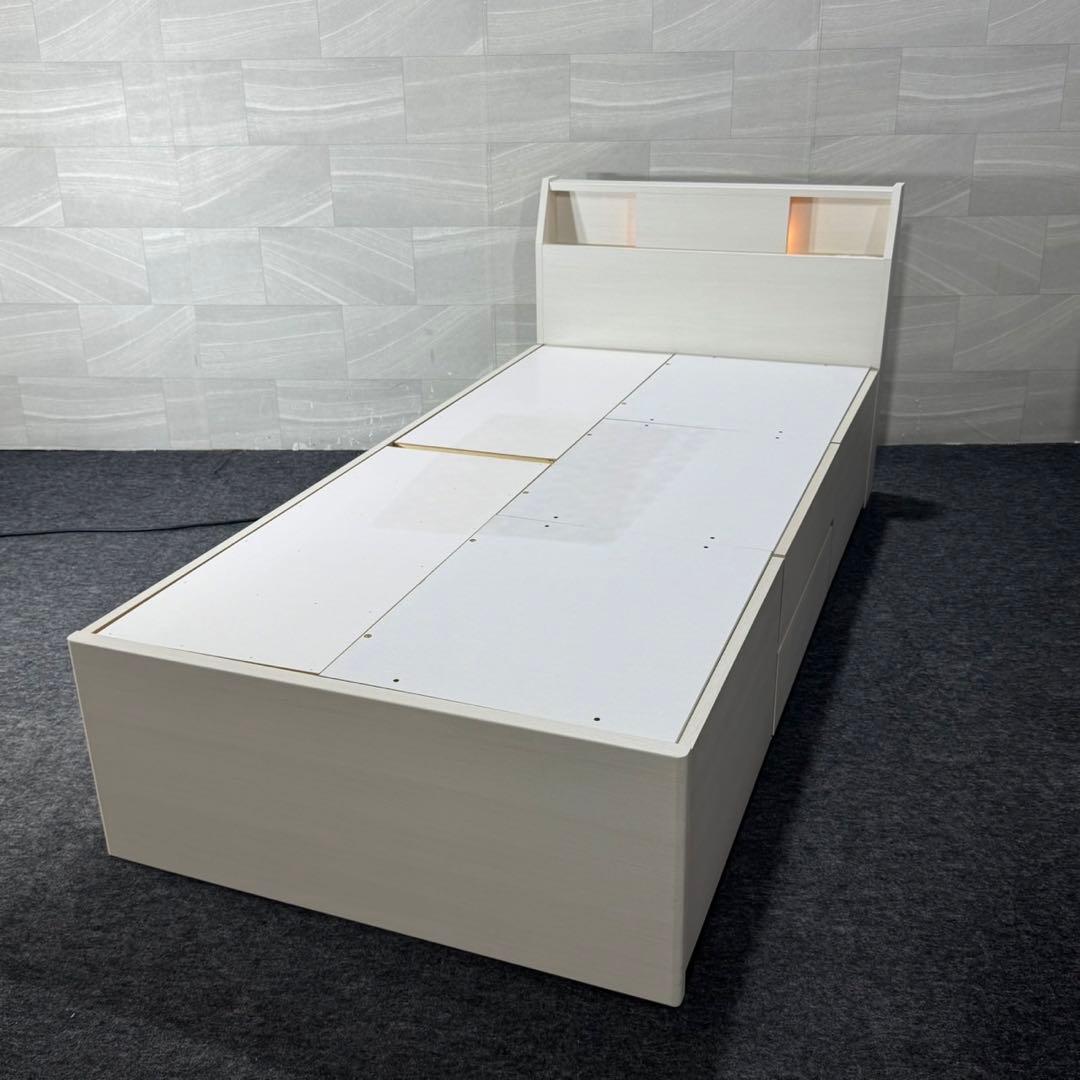 ニトリ ベッドフレーム シングル アザン3 深型シンプル 収納 d4319