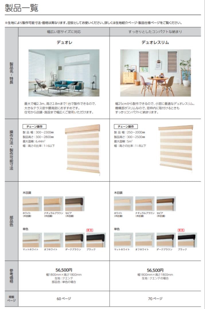 【新品】タチカワブラインド　デュオレスリム　調光ロールスクリーン　2個セット